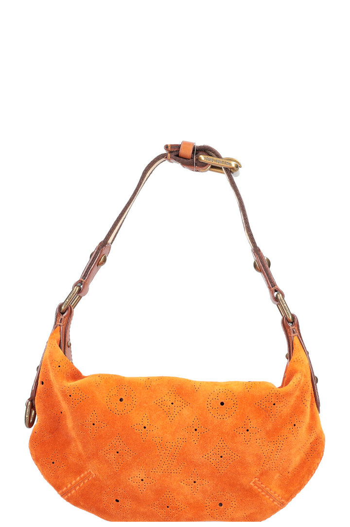 LOUIS VUITTON Onatah Hobo Bag Suede Orange