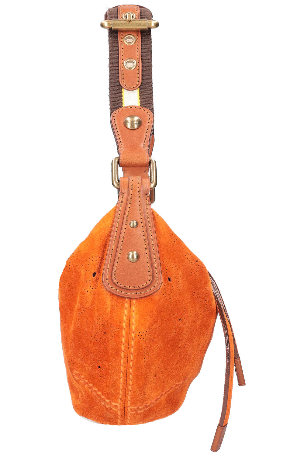 LOUIS VUITTON Onatah Hobo Bag Suede Orange