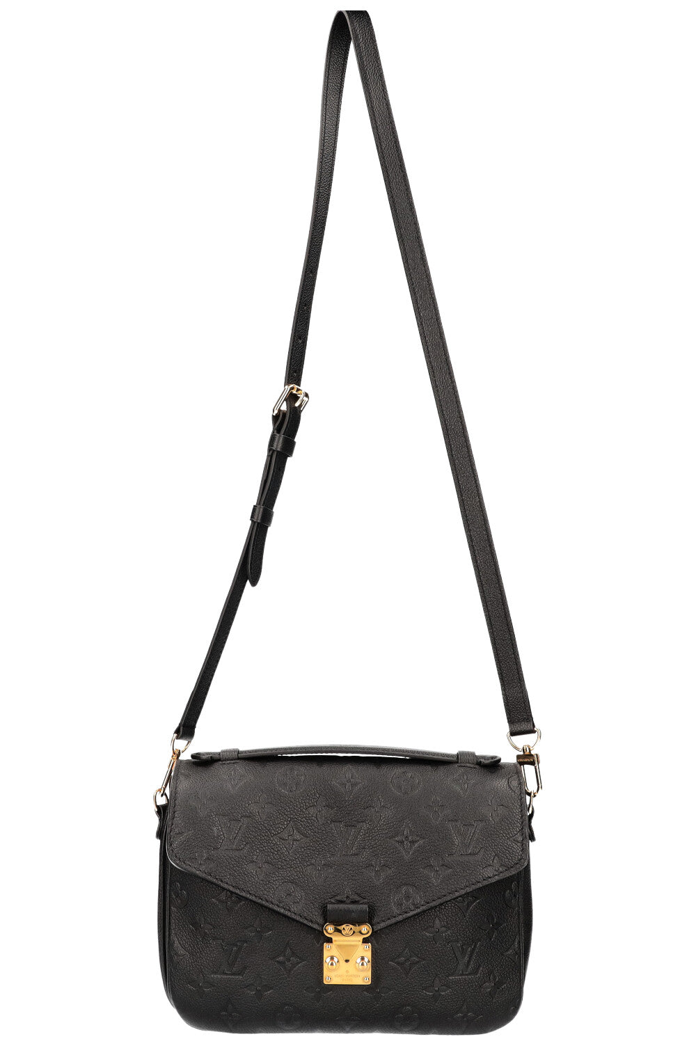 LOUIS VUITTON Metis MNG Empreinte Bag Black Leather