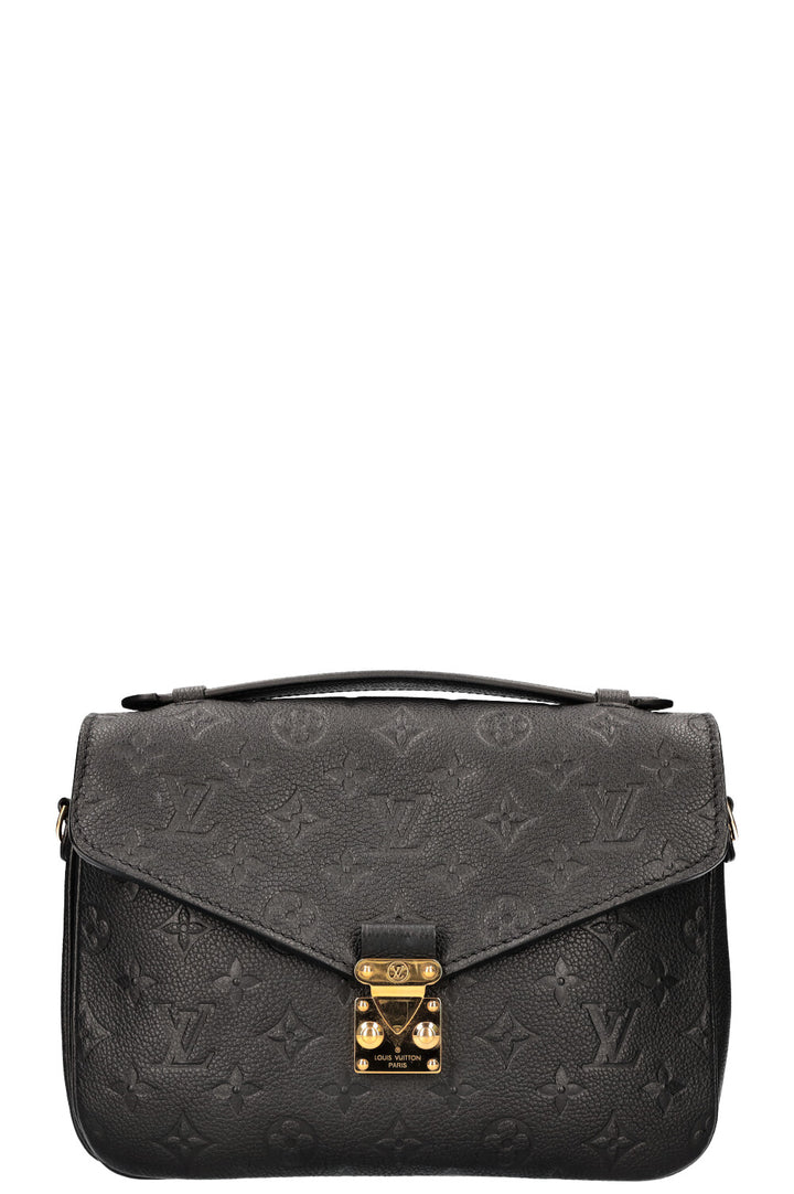 LOUIS VUITTON Metis MNG Empreinte Bag Black Leather