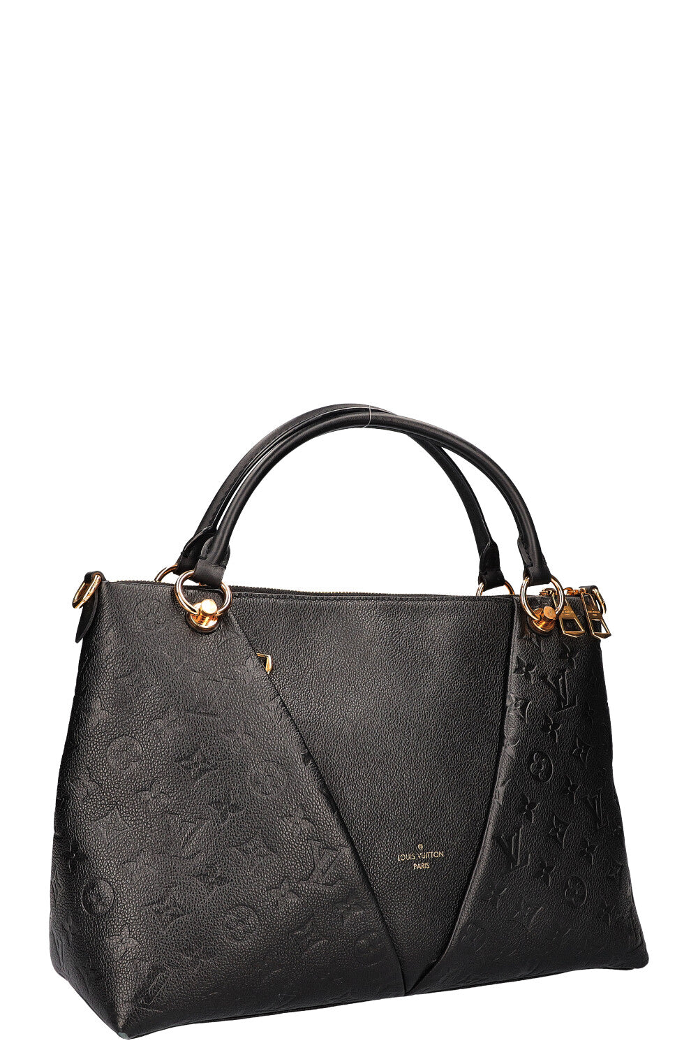 LOUIS VUITTON V Tote Bag MM Empreinte Black – REAWAKE