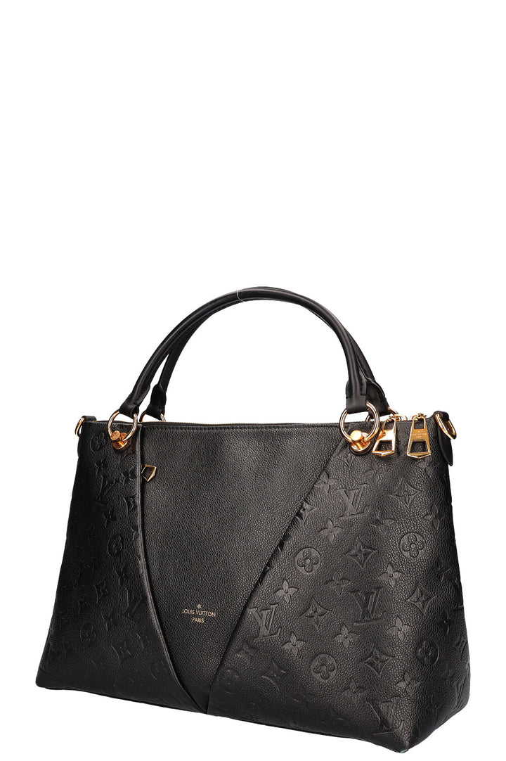 LOUIS VUITTON V Tote Bag MM Empreinte Black