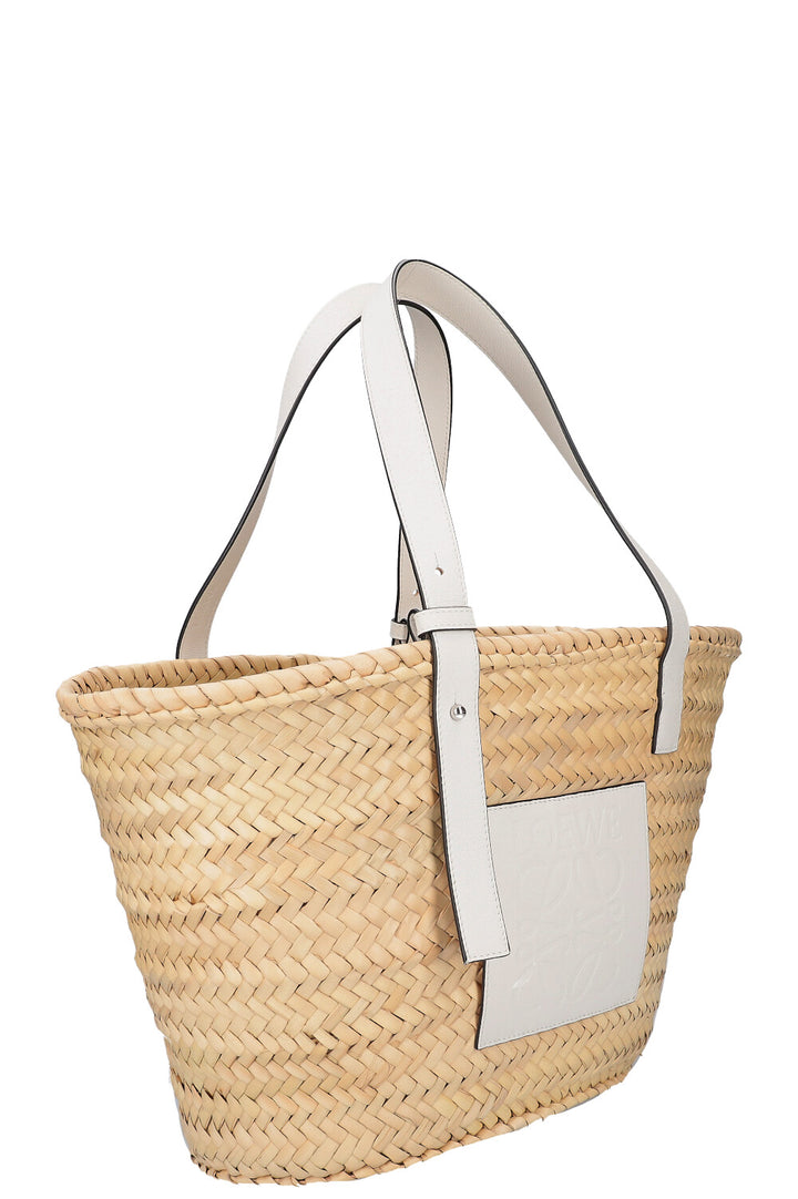 LOEWE Palm Basket Natural White