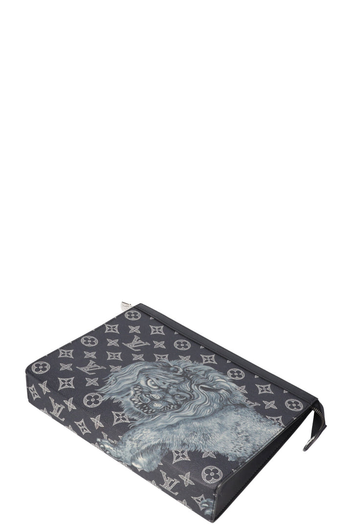 LOUIS VUITTON Pochette Voyage Savane x Chapman Brothers