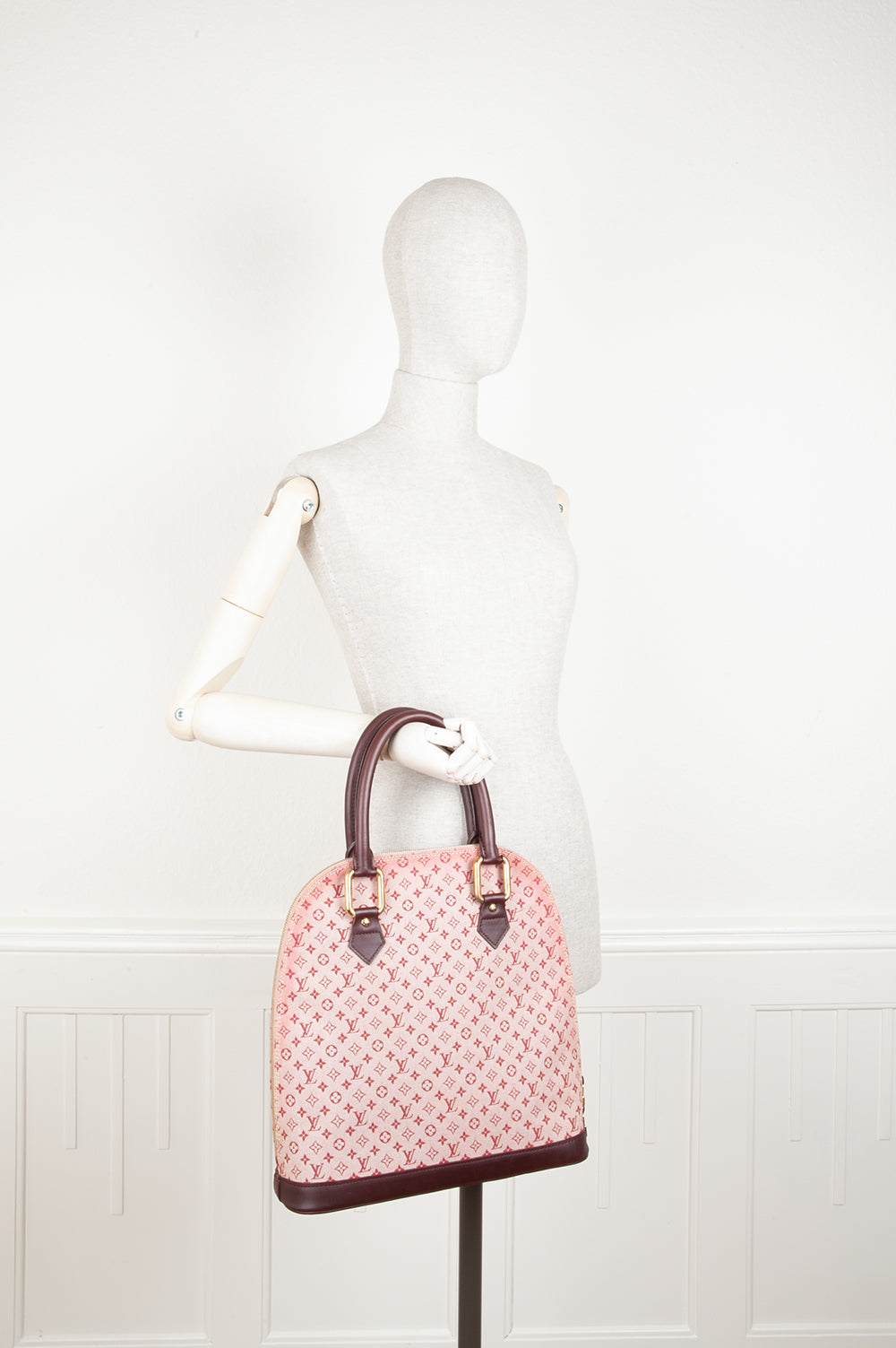LOUIS VUITTON Alma Skin Mini Lin Sepia