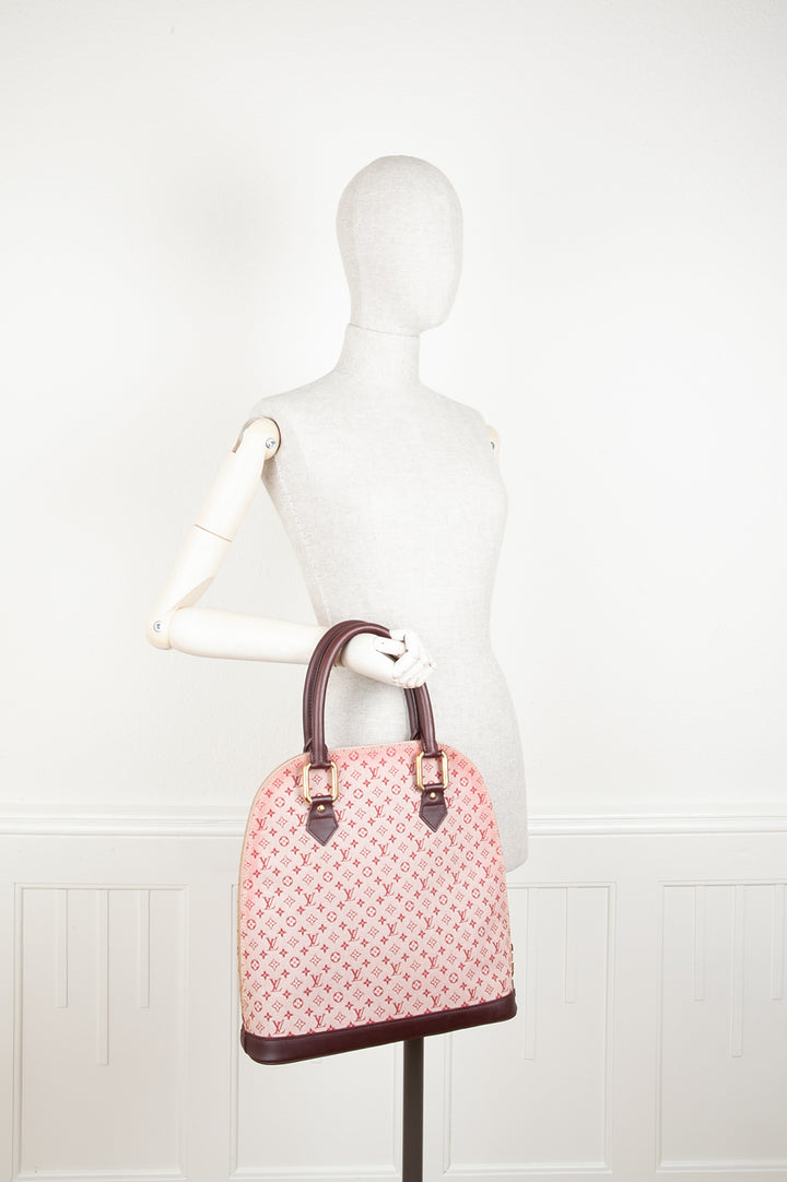 LOUIS VUITTON Alma Skin Mini Lin Sepia
