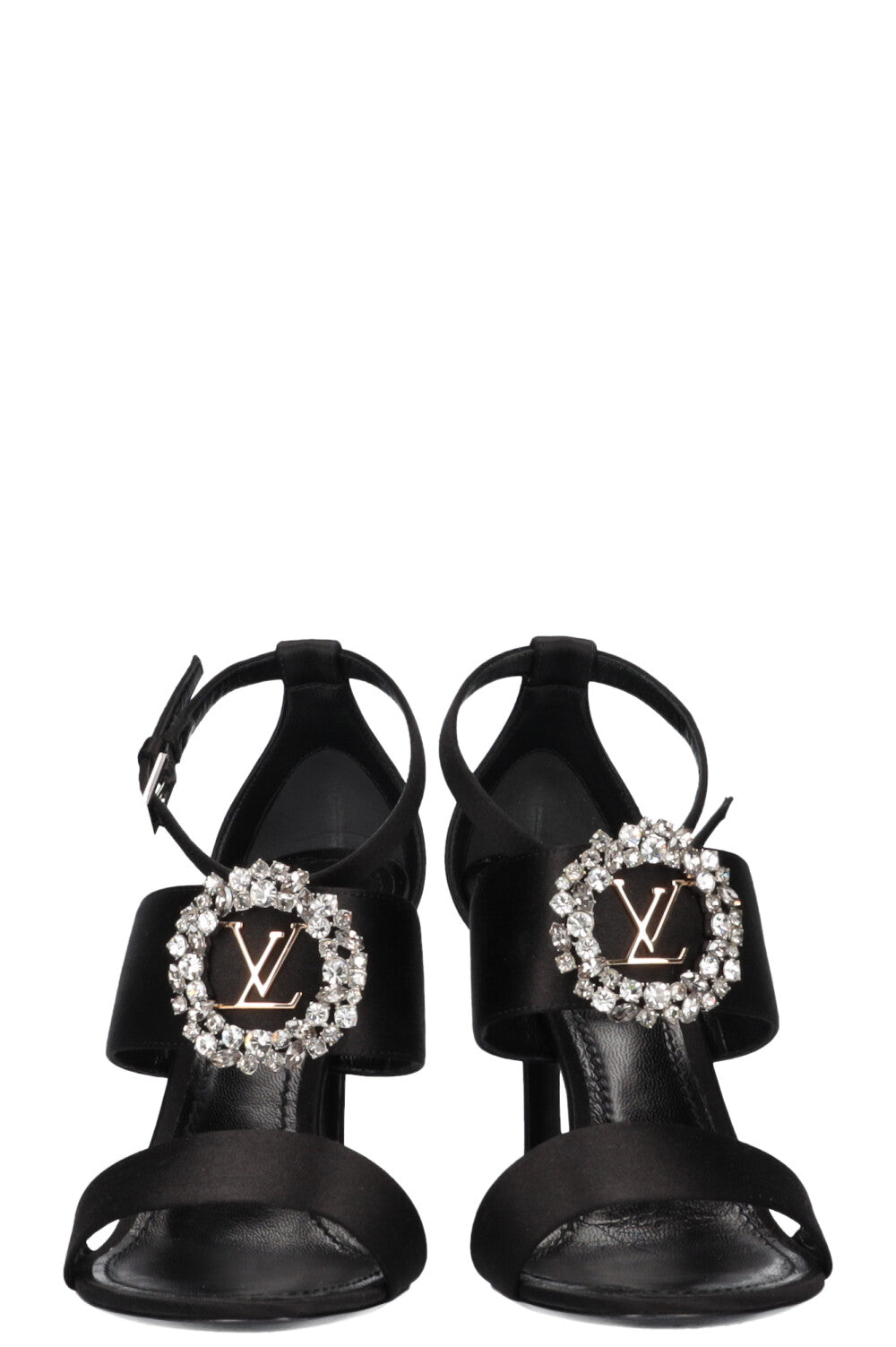 LOUIS VUITTON Satin Crystal Pumps