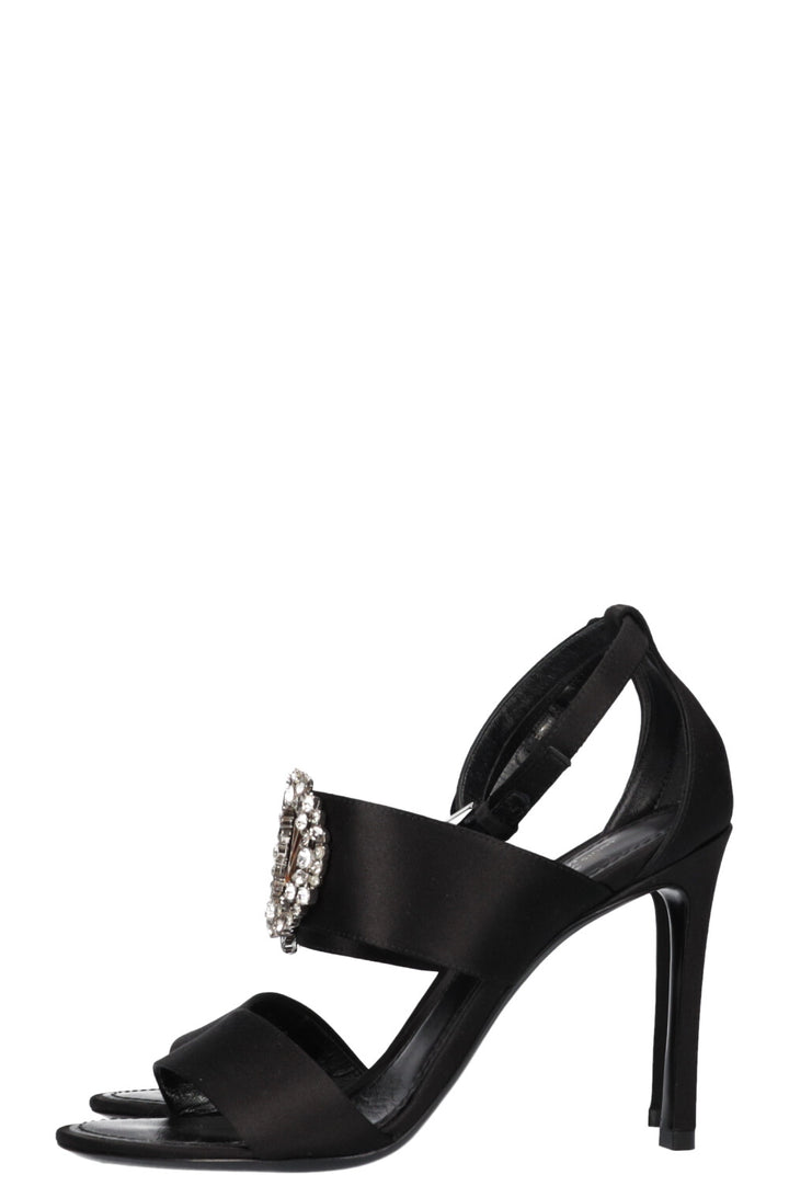 LOUIS VUITTON Satin Crystal Pumps