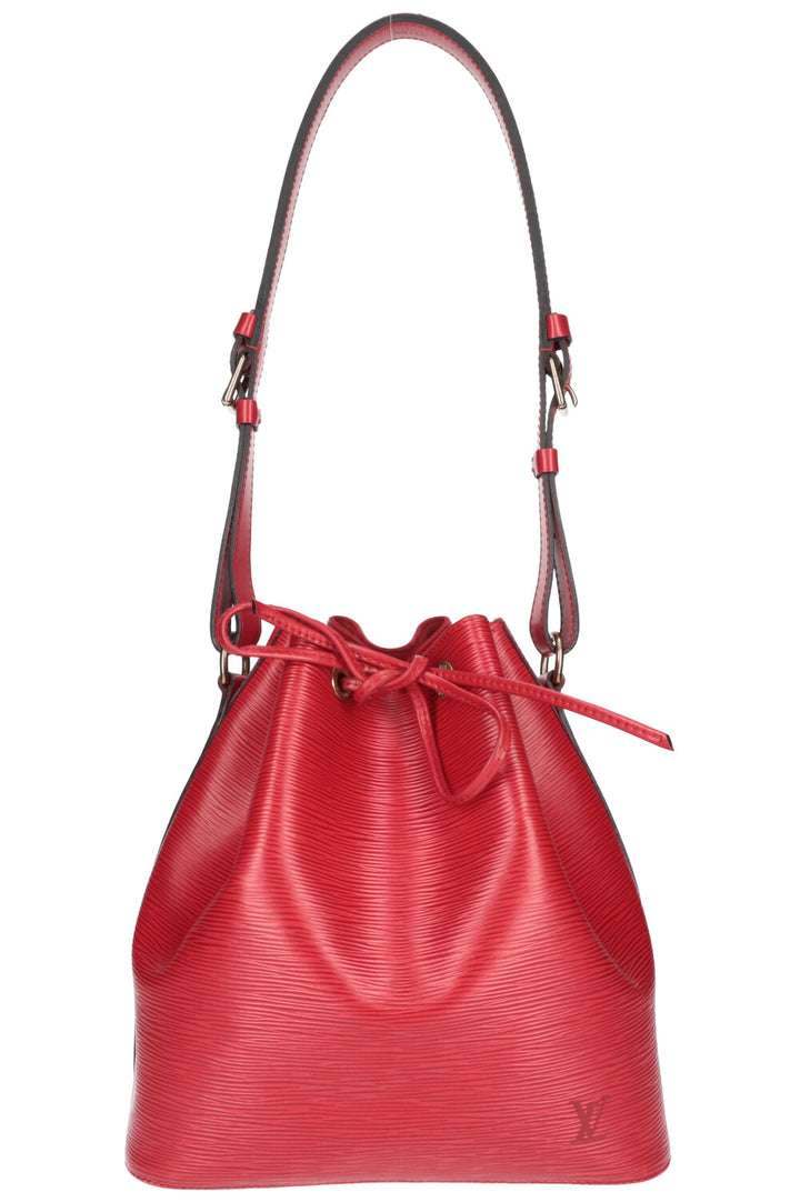 LOUIS VUITTON Petit Bag Noe Epi Red