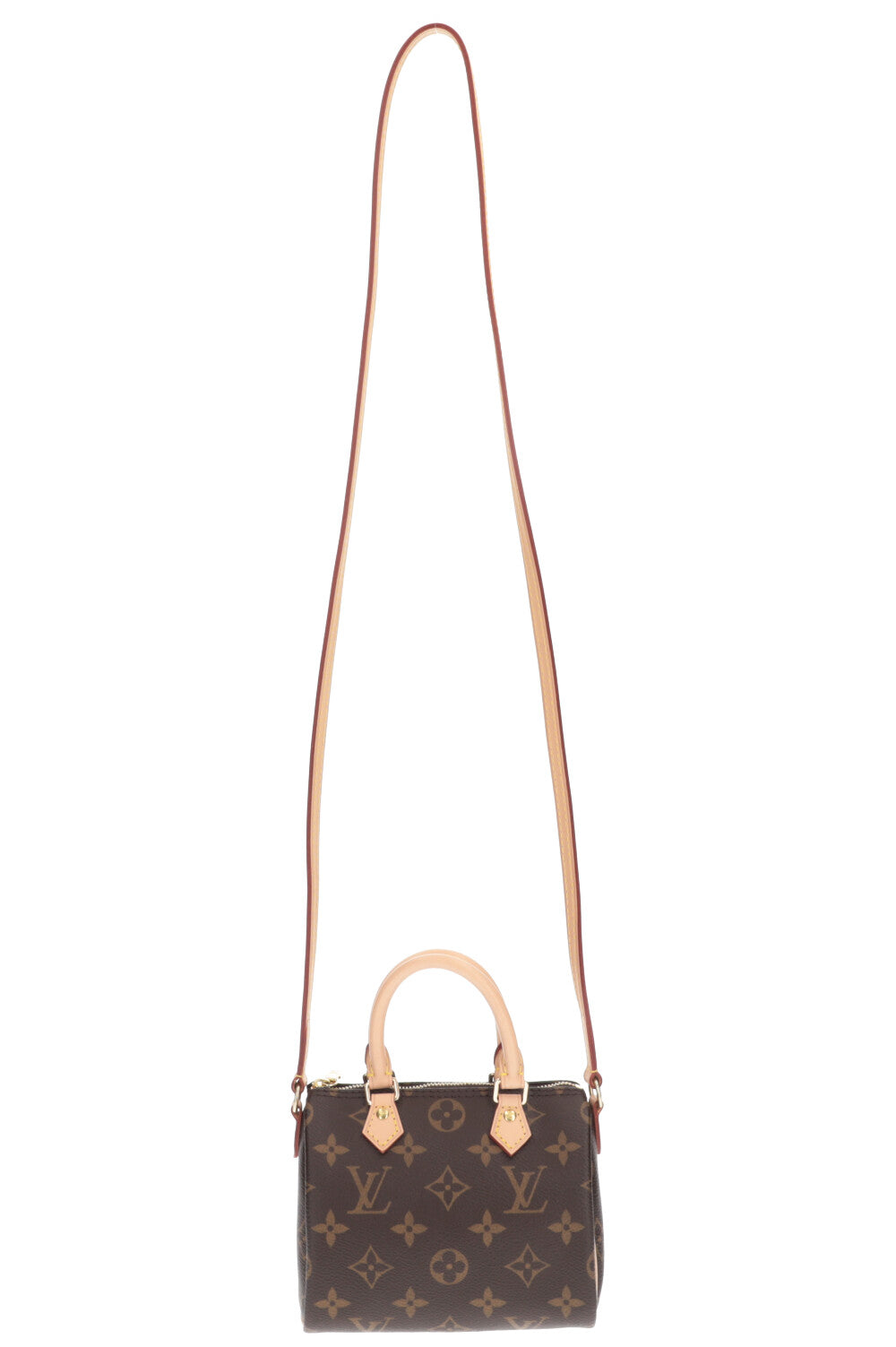 Louis Vuitton BiColor BeigeArizona Monogram Empreinte Leather Nano Speedy  Bag  Yoogis Closet
