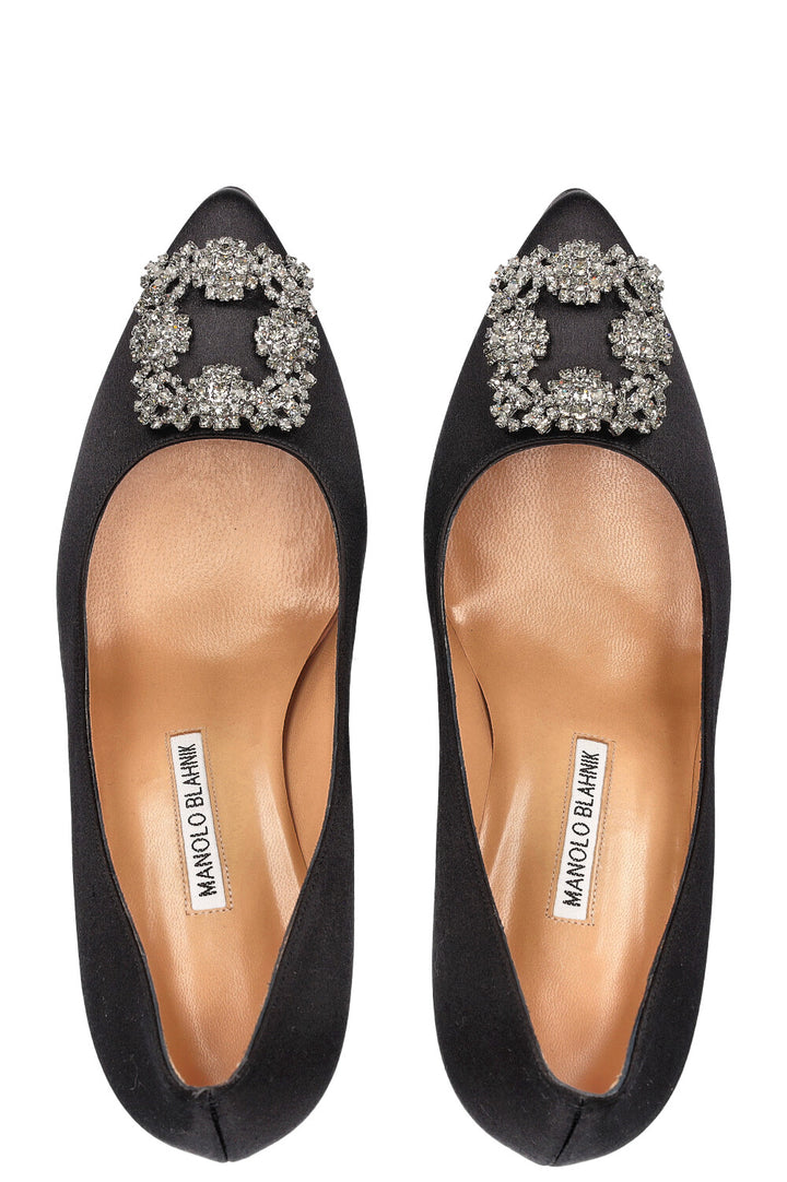 MANOLO BLAHNIK Hangisi Heels Black