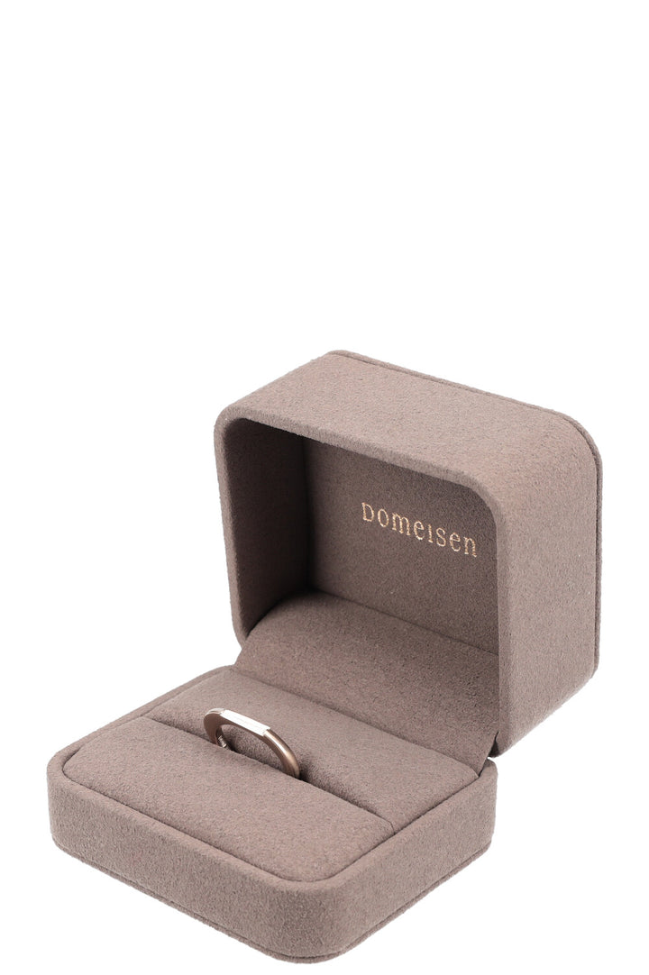 DOMEISEN Diamond Solitaire Baguette Ring