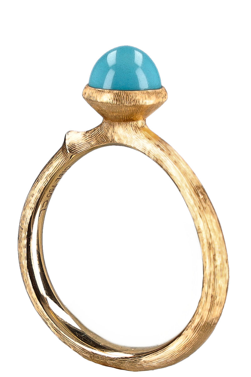 OLE LYNGGAARD Lotus Ring 0 Turquoise