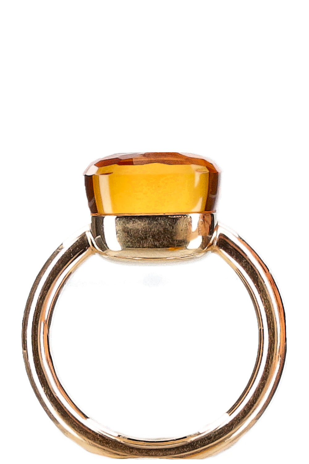 POMELLATO Nudo Ring Gold and Citrin