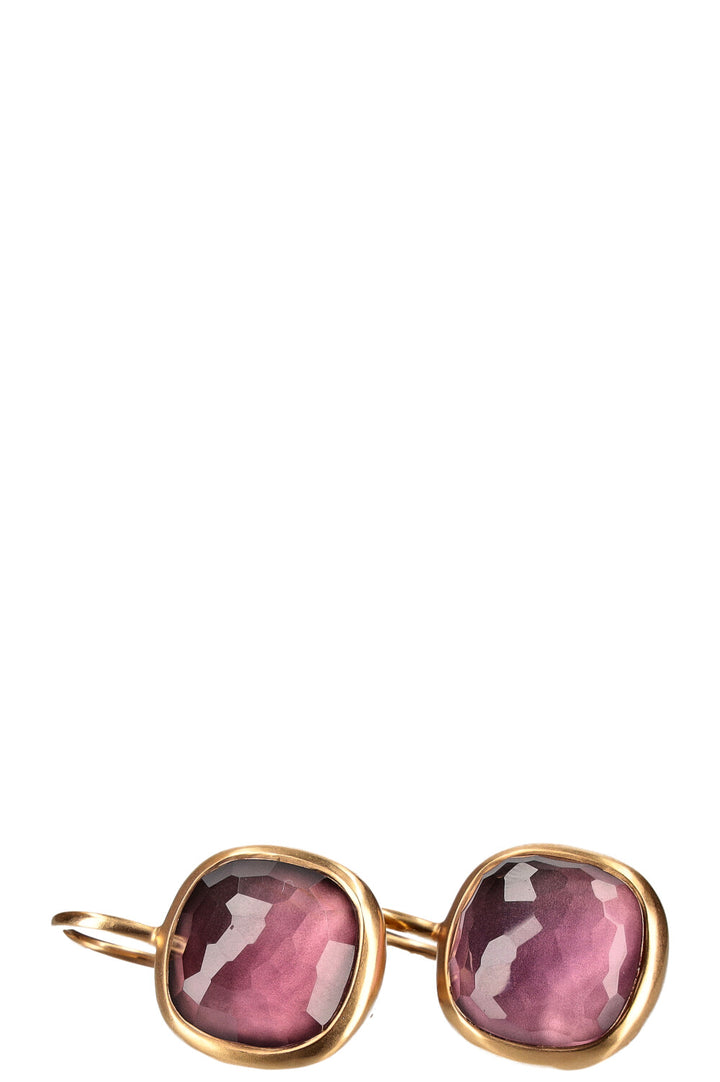 POMELATTO Earrings Gold Amethyst