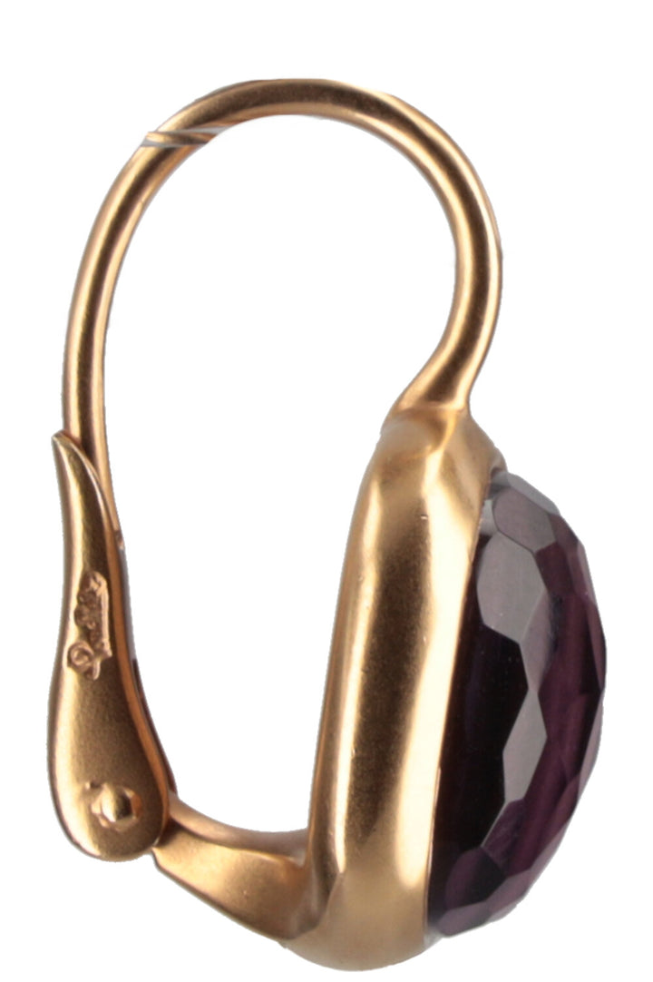 POMELATTO Earrings Gold Amethyst