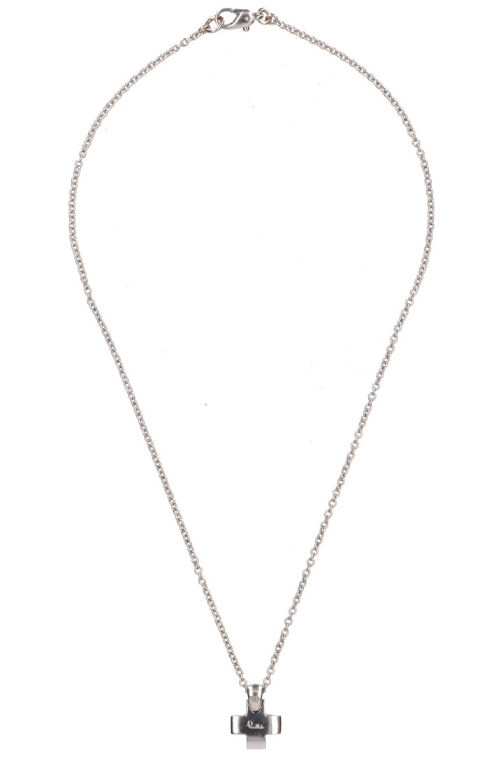 POMELLATO Pendentif Croix Or Blanc Diamants