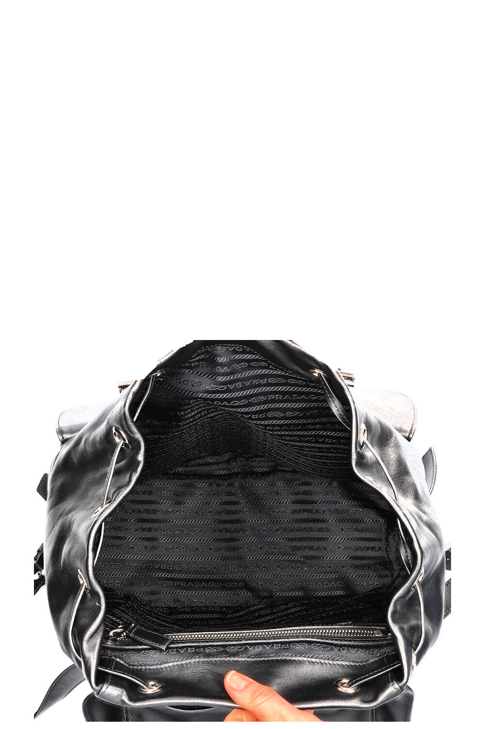 PRADA Backpack Leather Black – REAWAKE