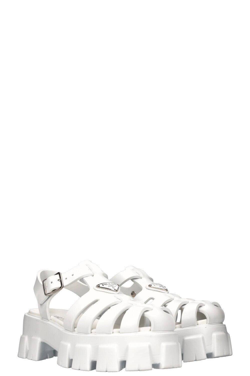 PRADA Foam Rubber Sandals White