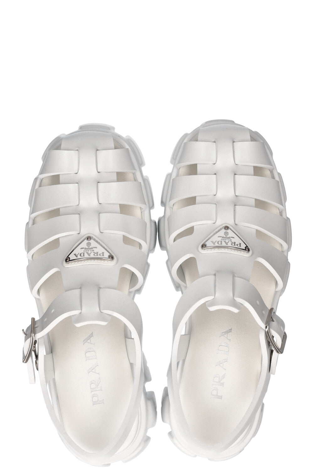 PRADA Foam Rubber Sandals White