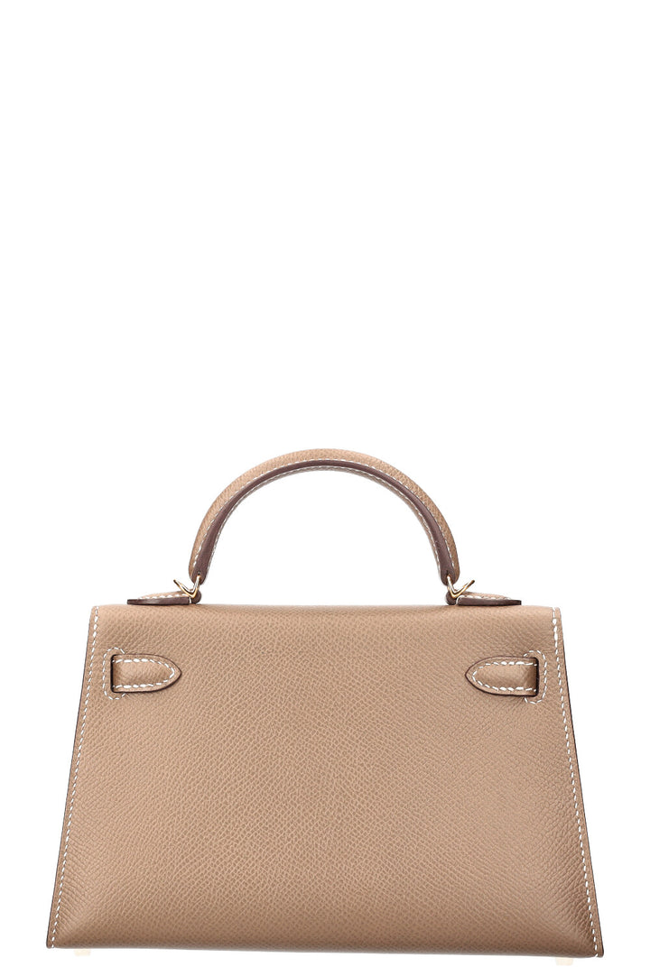 HERMÈS Mini Kelly II Epsom Etoupe