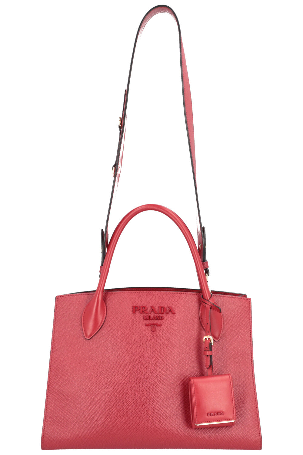 Prada large monochrome tote sales