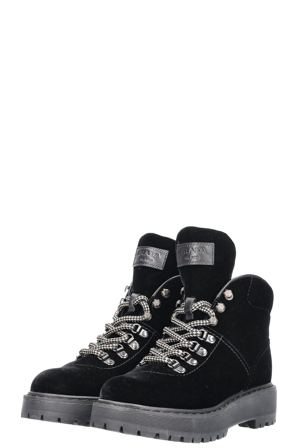 Prada velvet boots best sale