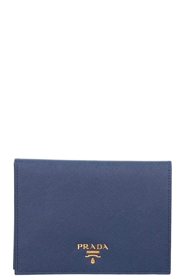 Prada Saffiano Wallet Blue