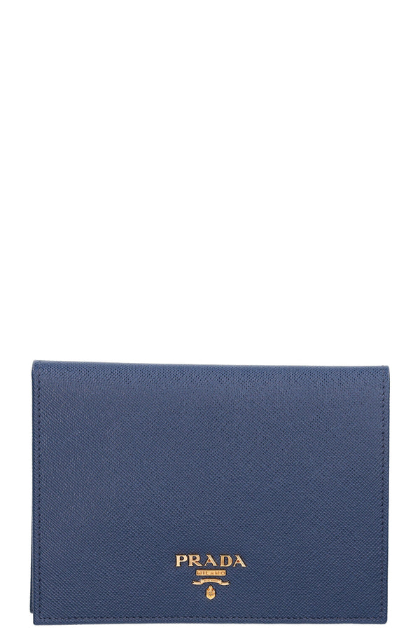 Prada Saffiano Wallet Blue