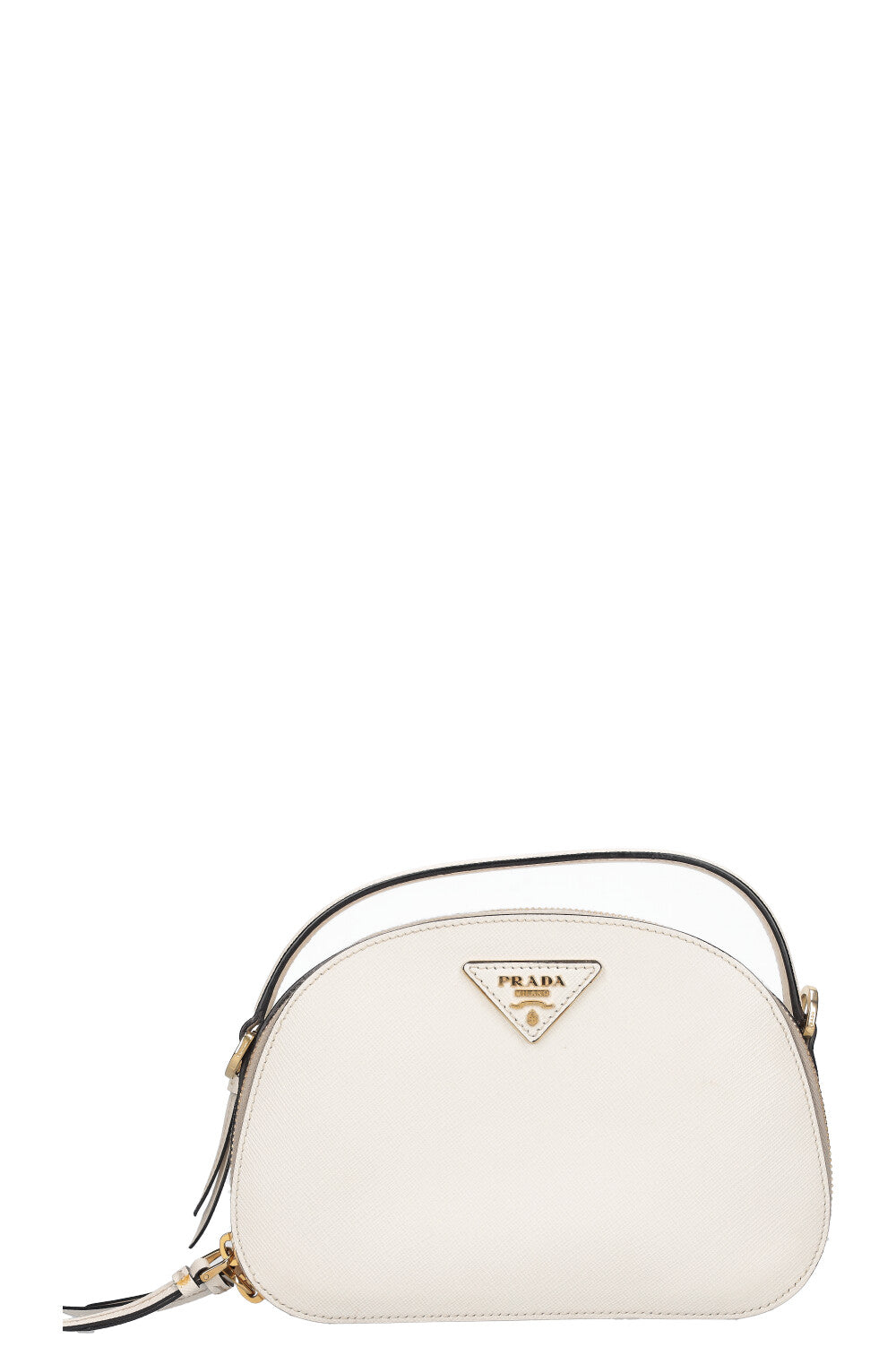 PRADA Sac Odette Saffiano Blanc