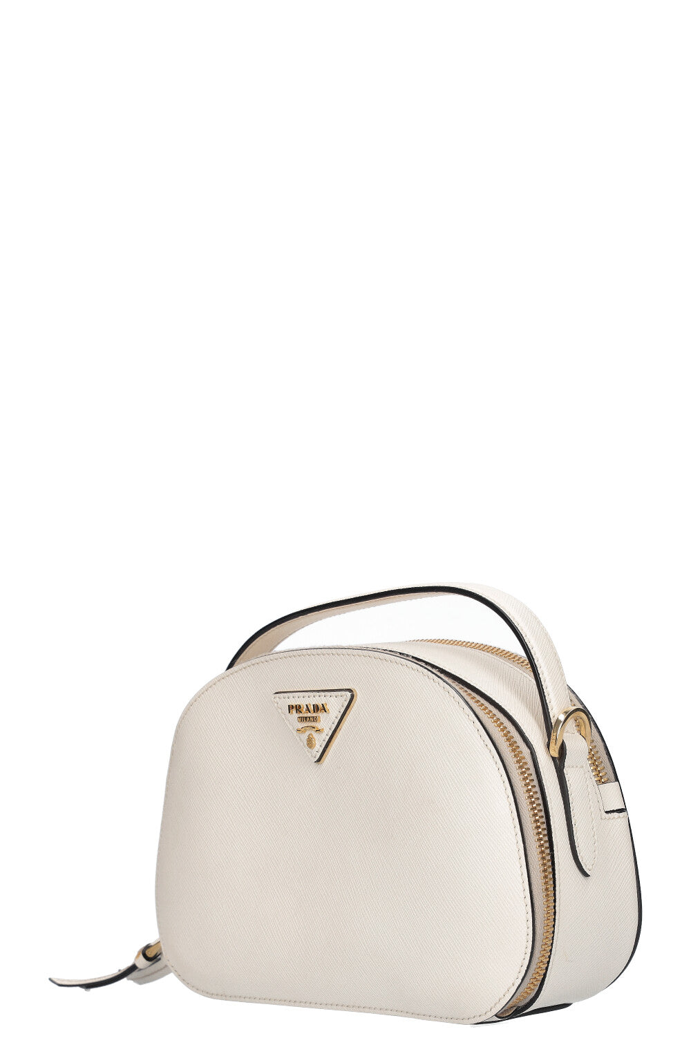 PRADA Sac Odette Saffiano Blanc