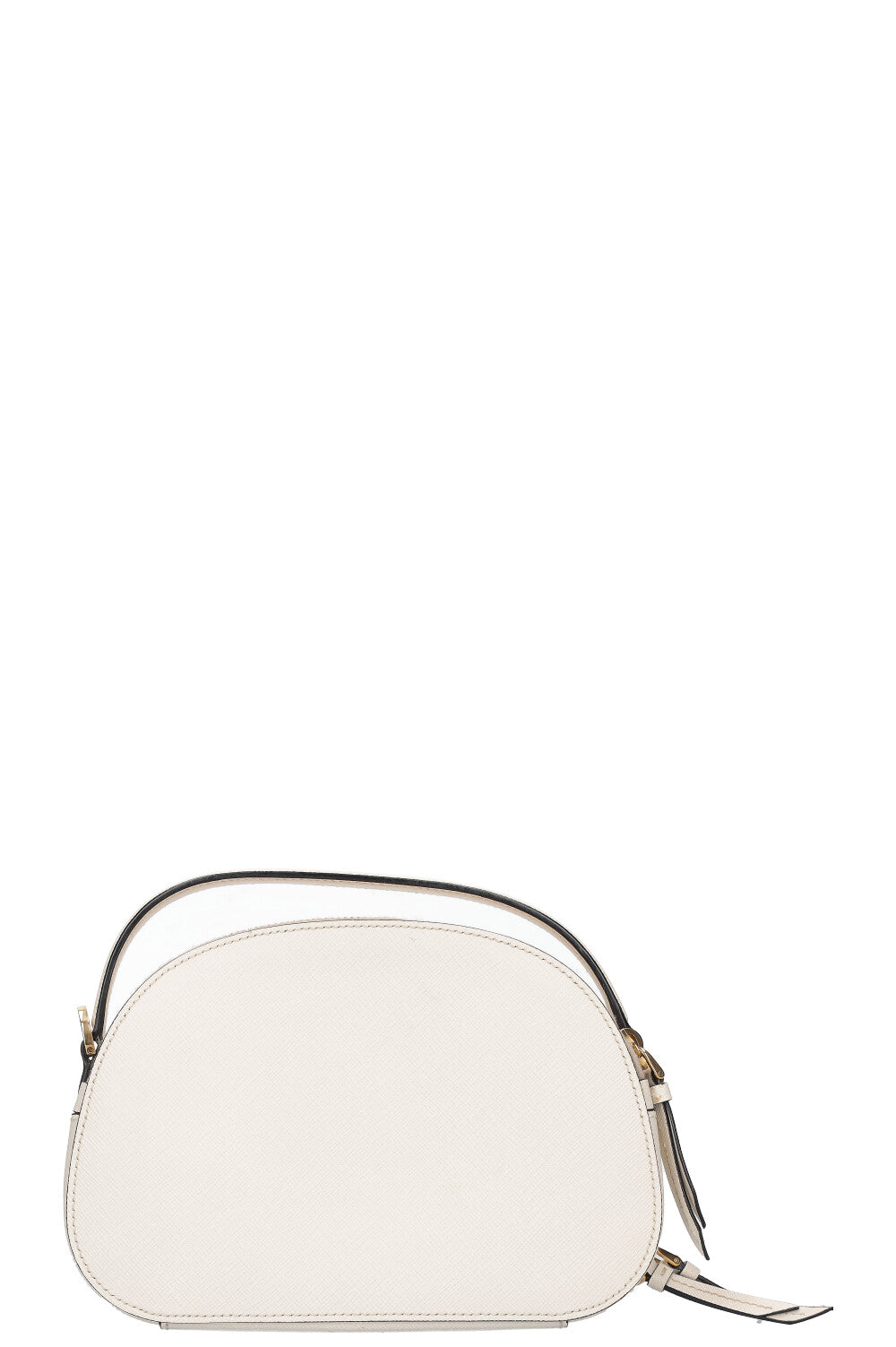 PRADA Sac Odette Saffiano Blanc