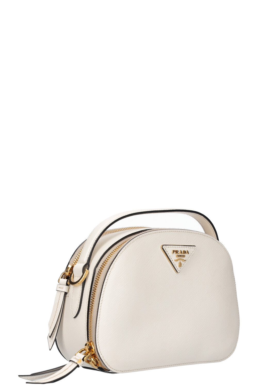 PRADA Sac Odette Saffiano Blanc