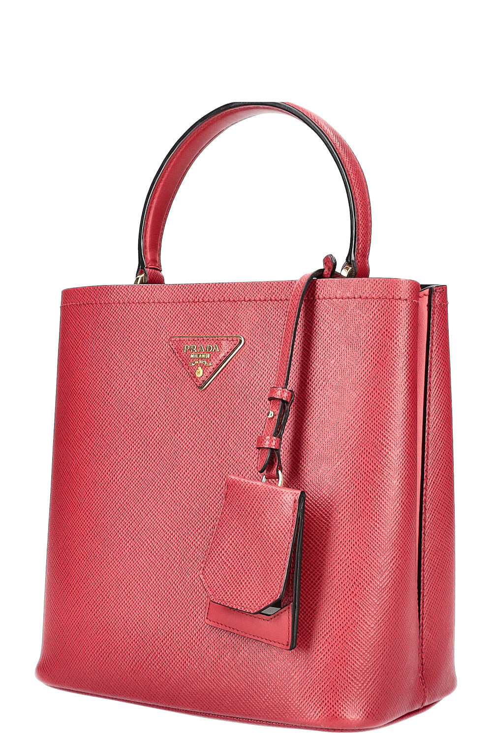 PRADA Panier Bag Saffiano Red