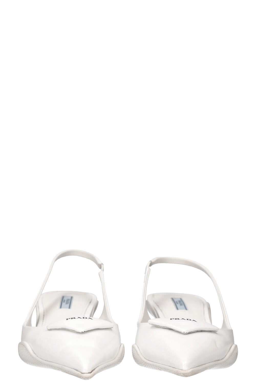 Prada white flats store