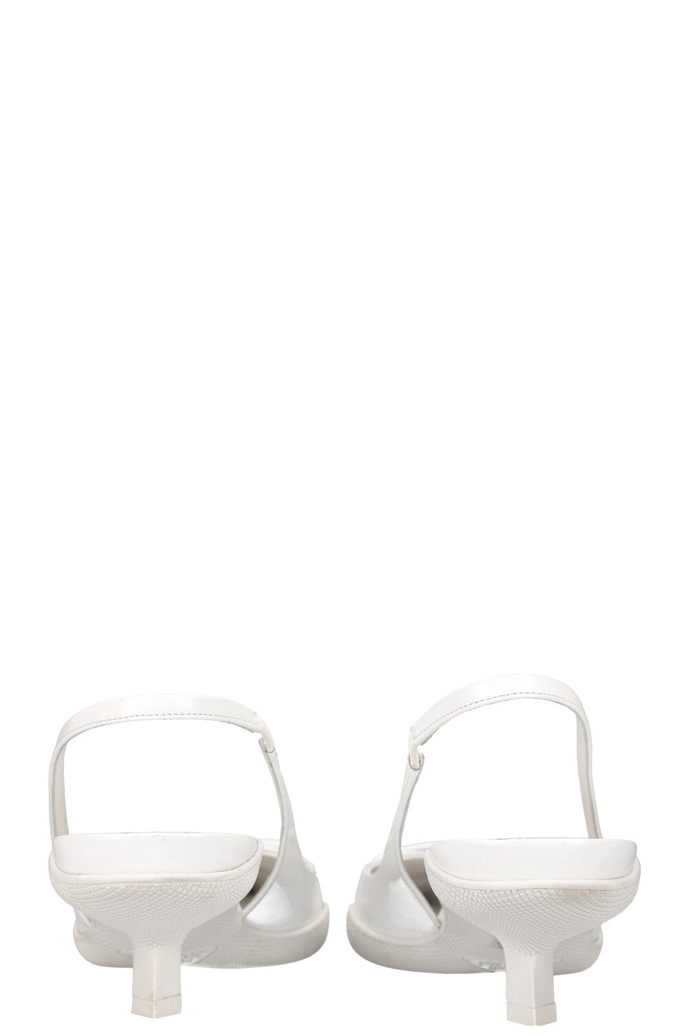 PRADA Slingback Heels White