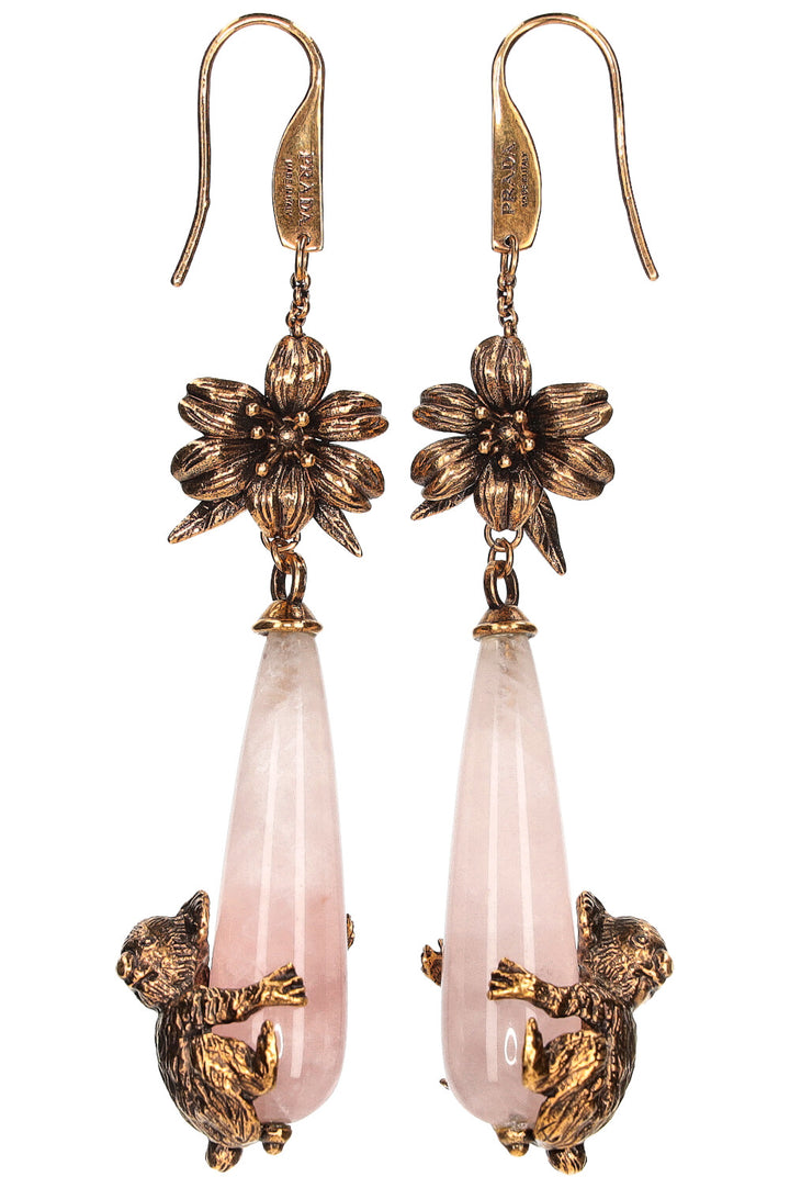 PRADA Earrings Rose Quarz