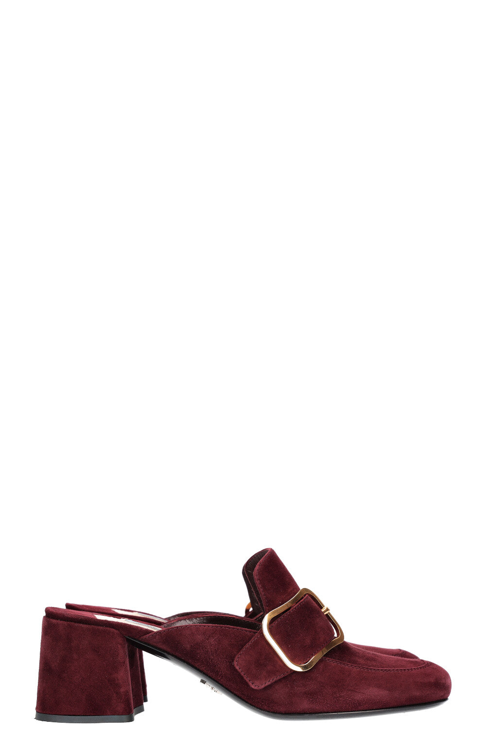 PRADA Heels Suede Bordeaux