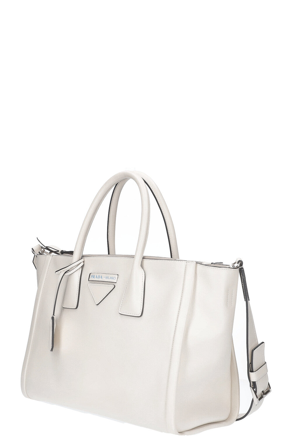 PRADA Concept Tote Bag White