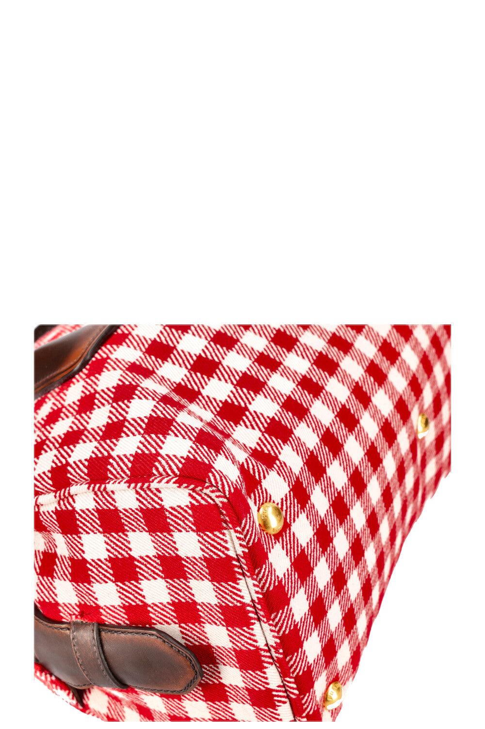 Prada gingham makeup bag online