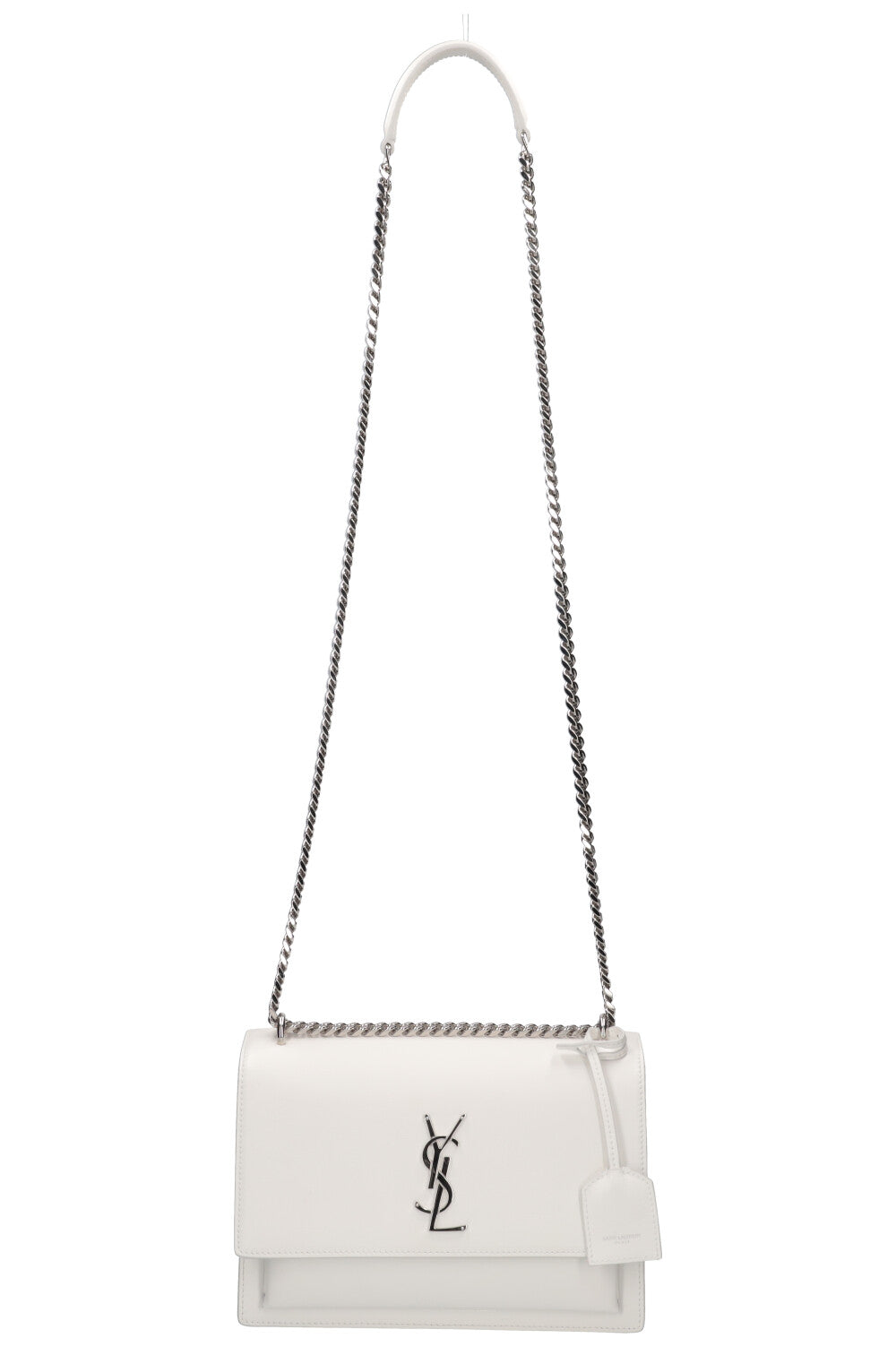 SAINT LAURENT Medium Sunset Bag White – REAWAKE - Main Image