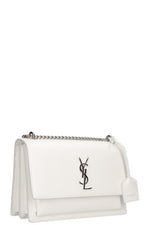SAINT LAURENT Medium Sunset Bag White