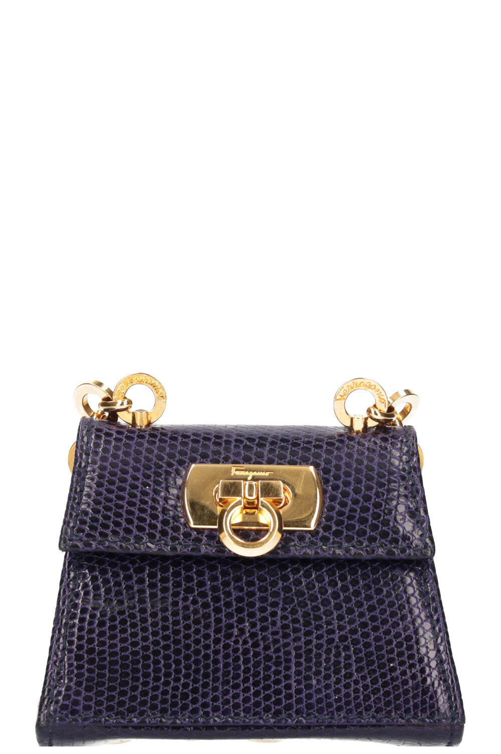 SALVATORE FERRAGAMO Gancini Bag Mini Purple