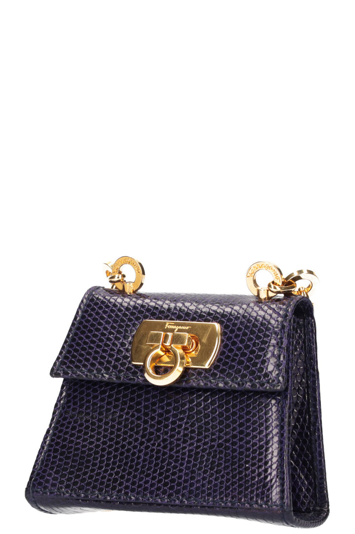 SALVATORE FERRAGAMO Gancini Bag Mini Purple