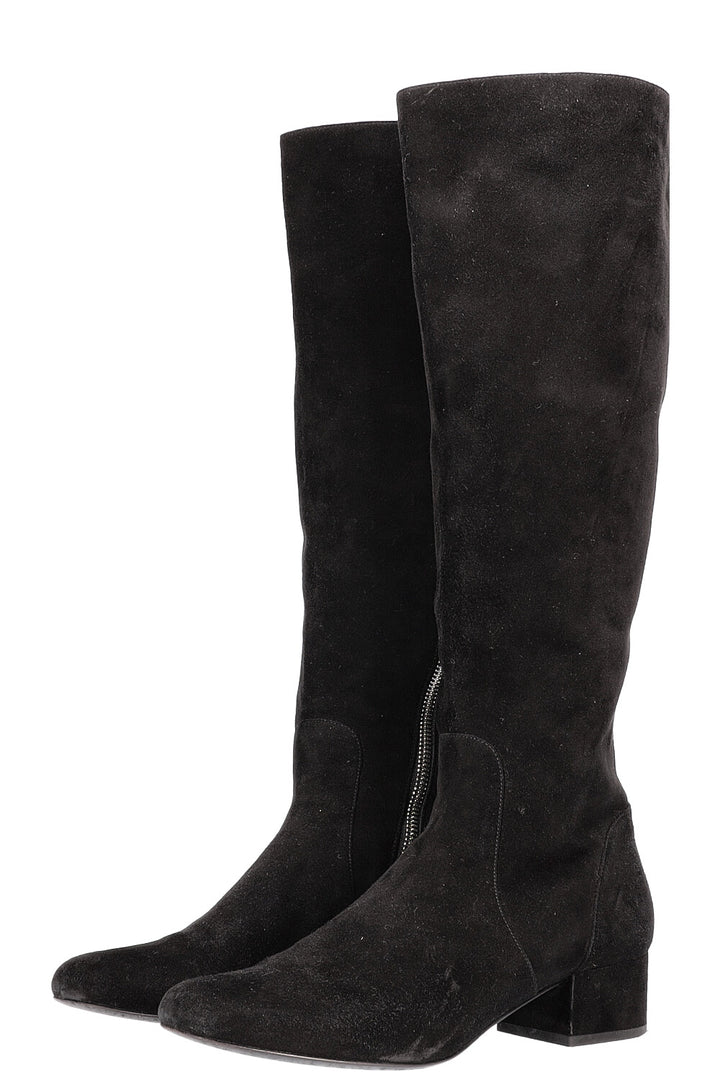 SAINT LAURENT Boots Suede Black