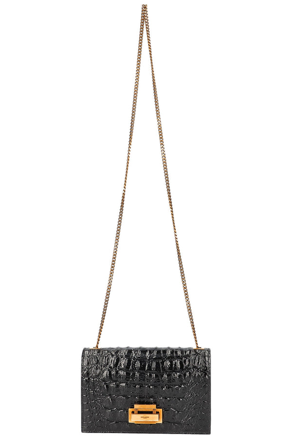 Saint Laurent Cayman Bag Black Gold