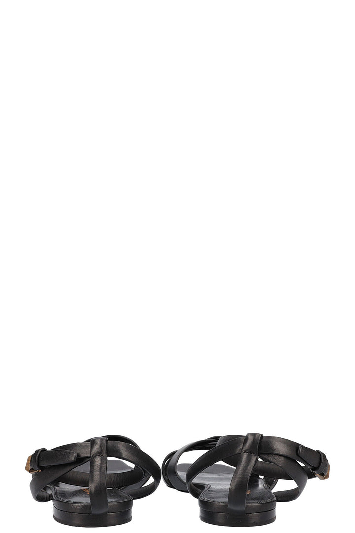 SAINT LAURENT Tribute Flats Black