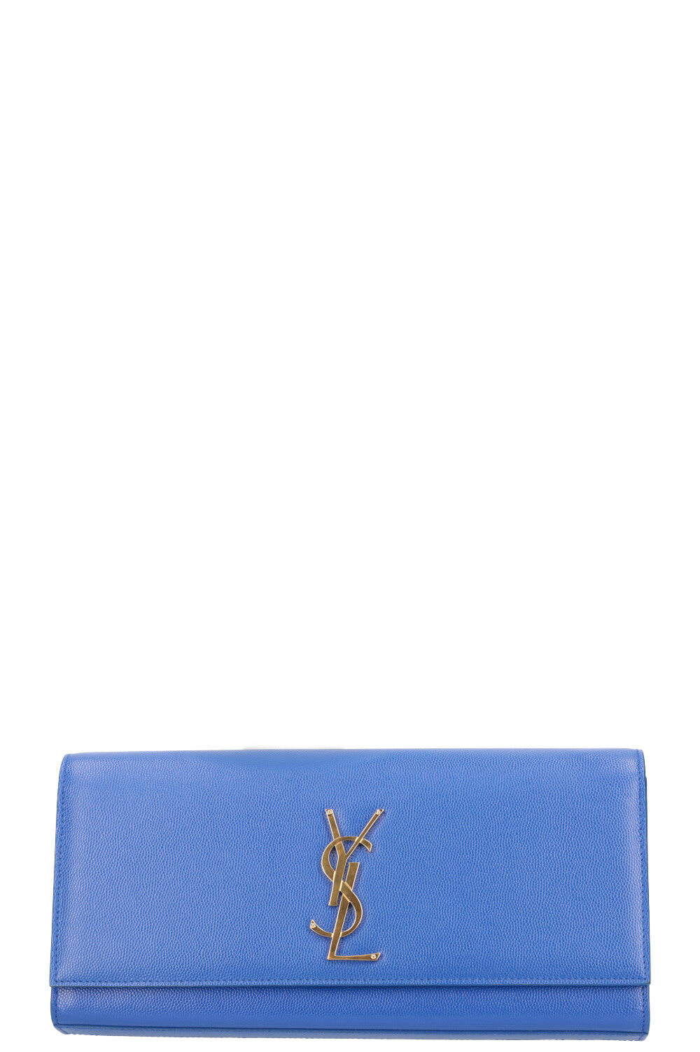 Saint Laurent Classic Monogram Clutch Blue