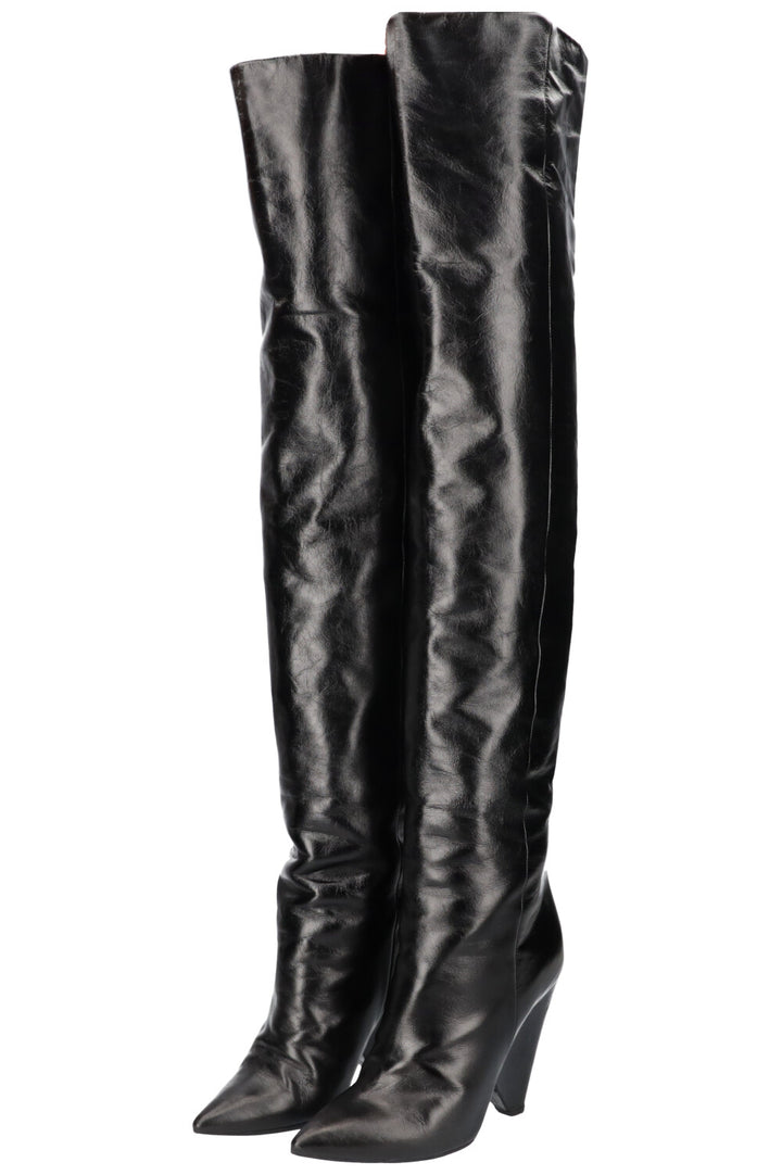 SAINT LAURENT Bottines Niki Noir