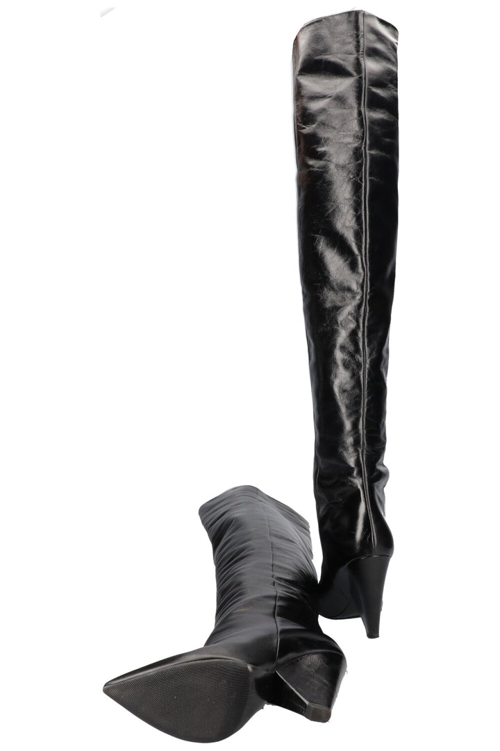 SAINT LAURENT Bottines Niki Noir